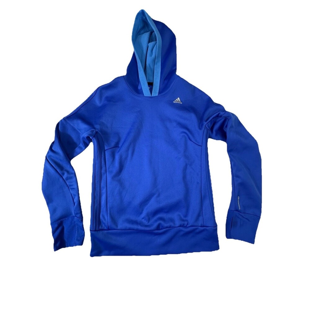 Adidas Running  Women's ClimaWarm Blue Hoodie M medium